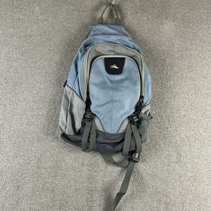 High Sierra Blue Grey Backpack Outdoor Travel Daypack Multi Pocket Bag Sling - Picture 1 of 21