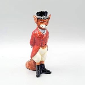 Vintage Royal Doulton Porcelain Fox Figurine Top Hat Red Coat Huntsman 6448 - Picture 1 of 10