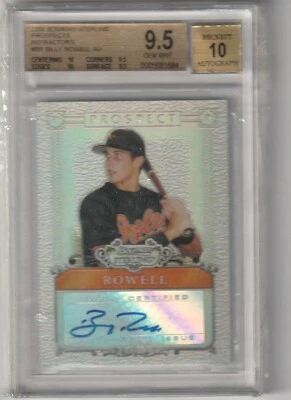 2006 Bowman Sterling Billy Rowell Ref. auto RC /199 - BGS 9.5 - Image 1 of 2