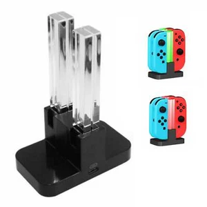 Nintendo Switch Console Joy-Con 4-Controller Charging Stand Dock Multi Charger - Picture 1 of 5
