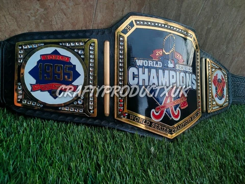 Atlanta Braves 2021 Baseball Championship Belt  4mm Zinc Cover
