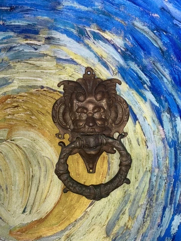 Gargoyle Door Knocker Brass Cover
