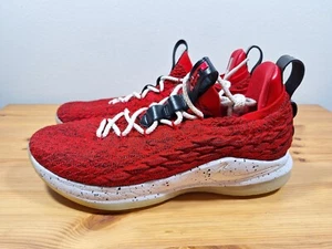 Nike LeBron XV 15 Low University Red 2018 Men’s sneakers Size 12 AO1755-600 - Picture 1 of 10