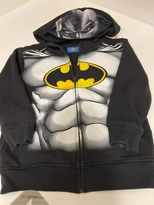 Batman kids size 6 hooded sweat jacket - Picture 1 of 6