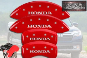 2017-2025 "Honda" Ridgeline Front + Rear Red MGP Brake Disc Caliper Covers 4pc - Picture 1 of 10