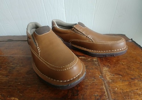 THOM BROWNE Mocassino Thom McAn da uomo marrone chiaro Kelso taglia 8 5 US medio nuovo senza etichette senza scatola