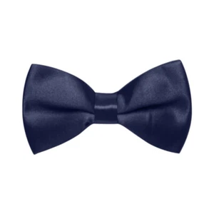 Unisex Formal Tuxedo Solid Color Satin Bow Tie Classic Pre-Tied Bow Tie Classic - Picture 1 of 33