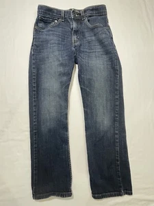 Signature By Levi Strauss Denim Jeans Girl Size 16R Dark Blue Mid Rise Cotton - Picture 1 of 13
