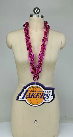 New NBA Los Angeles Lakers  Gameday Tailgate Hot Pink Fan Chain Fanchain Cover