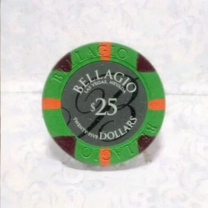 Bellagio Las Vegas Hotel and Casino $25 chip 2008 - Foto 1 di 1