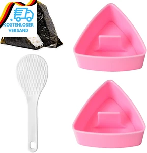Kinetickraft 2 Stück Dreieckige Onigiri Form, Sushi Maker, Rosa, Kunststoff, 136 - Bild 1 von 12
