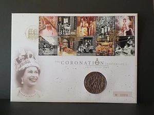 FDC - 2003 - LA CORONACIÓN - CUBIERTA MONEDA PRIMER DÍA - FRANQUEO GRATUITO - M-91 - Imagen 1 de 1