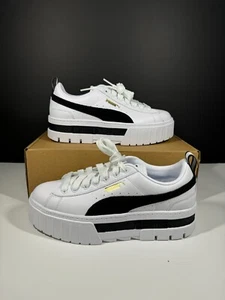 Women Puma Platform Lift Sneaker Leather SIZE 7 US - Picture 1 of 7