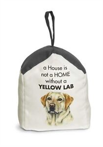 Yellow Lab Door Stopper 5 X 6 In. 2 lbs a House is Not a Home