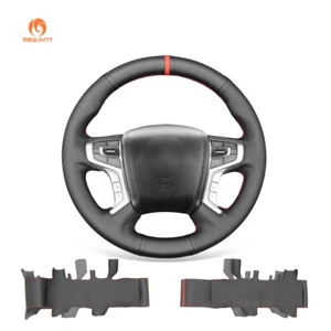MEWANT DIY Black PU Leather Steering Wheel Wrap for Mitsubishi Outlander (PHEV) - Picture 1 of 9