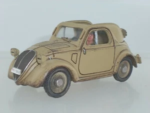 KING AND COUNTRY IF023 ITALIAN ARMY FORCES FIAT MOD 500 TOPOLINO CAR + DRIVER - Picture 1 of 4