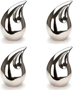 4 Pcs Small Teardrop Cremation Urns for human ashes keepsake mini Funeral urns - Picture 1 of 6