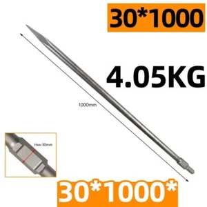1000MM Point Jackhammer Chisel 30MM Hex Bits for Demolition Concrete Breaker AU - Picture 1 of 3