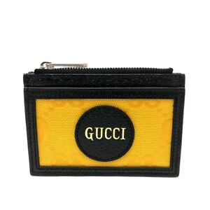 GUCCI 625583 Off the grid Card Case Yellow / Black/SilverHardware Unused