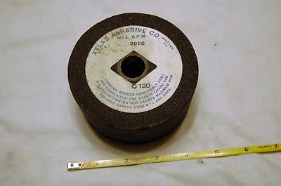 Muela abrasiva Atlas 4" X 1-3/4" X 3/4" 120 grano 9.000 rpm Foto 1 de 4