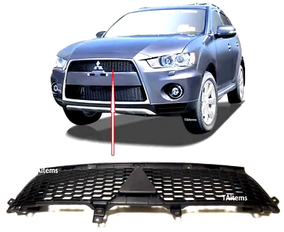 FRONT BUMPER UPPER GRILL FITS FOR MITSUBISHI OUTLANDER 2010-2013 - Image 1 of 4