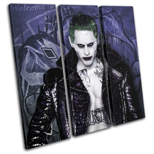 Suicide Squad Joker Poster Film Größen HÖHEN LEINWANDBILD WANDBILD Bild Druck - Bild 1 von 1