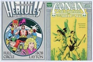 Marvel Graphic Novel  4 1980's issues  avg. NM+ 9.6  Hercules  Conan  1989