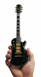 Gibson Les Paul Custom Ebony Mini Guitar Replica Axe Heaven 000328085 - Picture 1 of 1