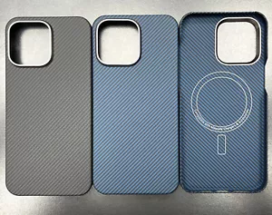 Funda magnética de fibra de carbono delgada con cubierta rígida MagSafe para iPhone 15 Pro Max - Imagen 1 de 12