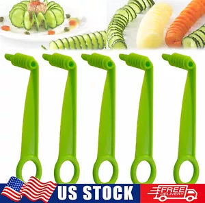 5X Spiralschneider Tragbar Kartoffel Karotte Küche Gemüse Obst Schneider Heim Werkzeug - Bild 1 von 15