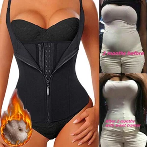 Fajas Reductoras Colombianas Body Shaper Waist Trainer Tummy Control Sweat Vest - Picture 1 of 18