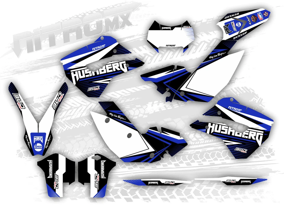 Kit de gráficos para calcomanías adhesivas Husaberg FE 390 450 570 2009 2010 2011 2012 Foto 1 de 1