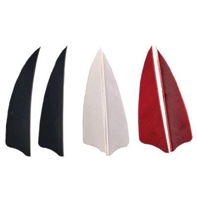 3" 4" 5" Arrow Fletches Turkey Natural Feathers RW LW Shield Shape DIY Shaft - Image 1 of 4