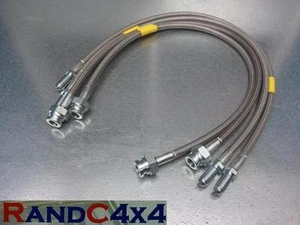 Land Rover Discovery +150mm ABS Extended Brake Hoses Stainless Steel 95-99 1315 - Picture 1 of 1