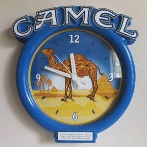 vintage CAMEL Cigarettes promo wall clock made for RJ Reynolds, c.1998—excellent - Picture 1 of 5
