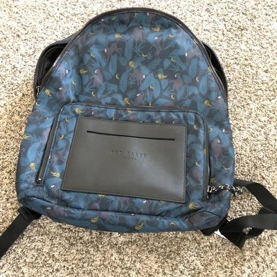 Mochila Ted Baker Azul Nylon Jungle Monkey Banana Foto 1 de 4