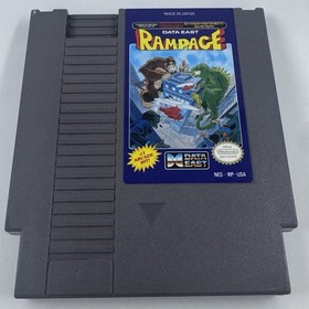 Rampage Nintendo Entertainment System 1988 NES Cart Cleaned Tested Works Great