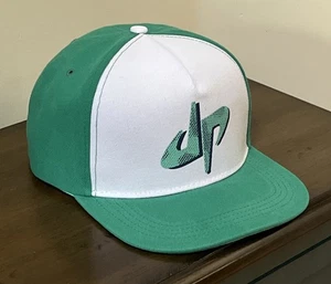 DP Dude Perfect Cap Green & White Snapback Baseball Hat dp Logo Adjustable - Picture 1 of 19