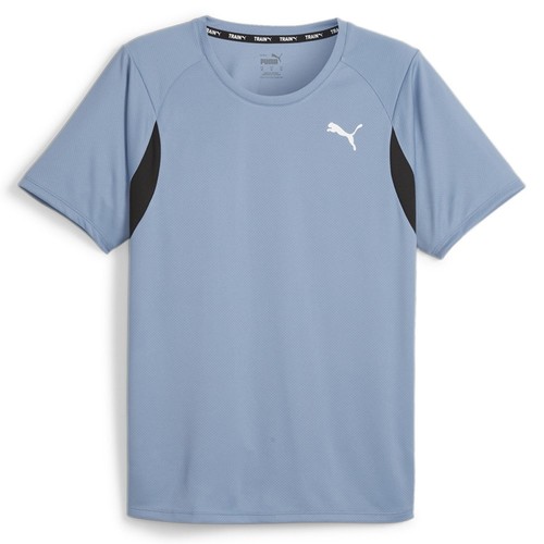 T shirt Puma Fit girocollo ultra respirabile manica corta uomo blu top casual