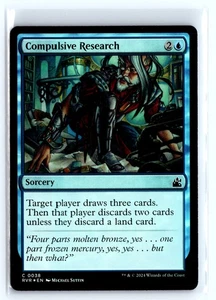 FOIL Compulsive Research 38 Ravnica Remastered – MTG Magic the Gathering Card - Picture 1 of 5