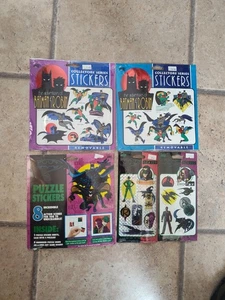 Vintage 1992 Batman Aufkleber Smello Mello Set 5 Packungen Puzzle  - Bild 1 von 6