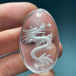73ct purify Heal Reverse Side Carving Ghost Crystal Quartz Polished - Imagen 1 de 9