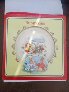royal doulton bunnykins plate With Christmas Scene - Picture 1 of 5