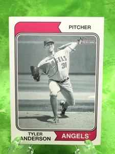 Tyler Anderson - Black & White - 2023 Topps Heritage #394 Los Angeles Angels - Picture 1 of 11