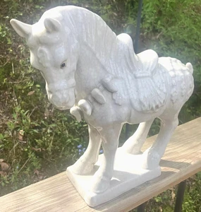 Vintage Tang Dynastie Stil Pferd Statue Keramik Deko Figur 14" asiatisch - Bild 1 von 21