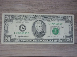 SERIES 1995 $20 DOLLAR BILL FEDERAL RESERVE NOTE UNCIRCULATED - Picture 1 of 2