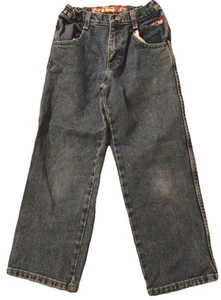 VNTG JNCO Xplore USA Baggy Light Wash Racer Jeans Youth Boys 7X READ (21x21) - Picture 1 of 6