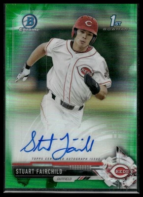 2017 Bowman Draft #CDA-SF Stuart Fairchild Chrome Draft Pick Autographs #/99 - Image 1 of 2