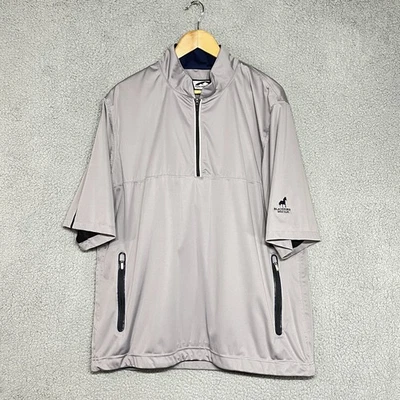 Chaqueta Pullover Sun Mountain Rain Wear Para Hombre XL Gris Impermeable Golf Foto 1 de 4