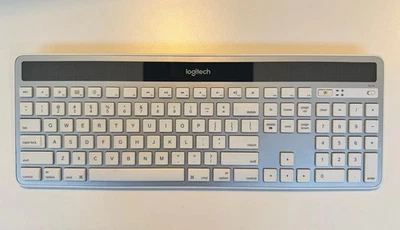 Logitech K750 Solar Wireless Keyboard w/Unifying Adapter. Works w/ Mac or PC - image 1 of 4